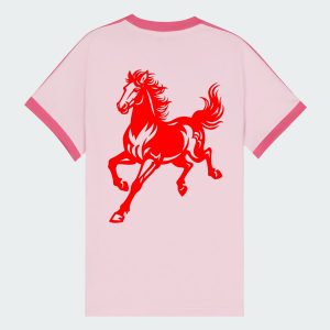 Verdant Strokes-Women Tshirt With Strips for Holiday